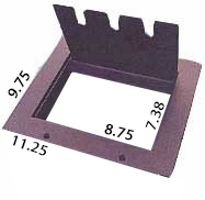 Stage floor pocked access unit lid cover