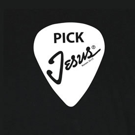 guitar pick Christian musician shirt