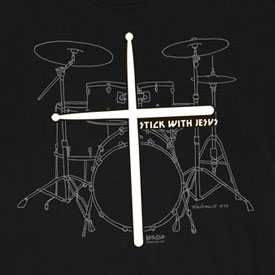 Christian musician drummer T-shirt