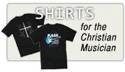 T-shirts for musicans in church music