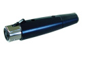 Femal XLR cable mount black