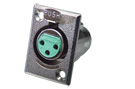 XLR female chassis panel mount