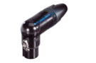 female XLR right angle black cable mount