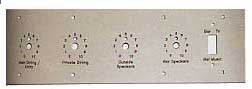 custom audio wall and rack plates