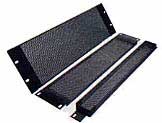 vented steel audio rack panel plates