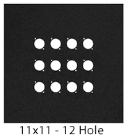 12 hole church audio wall panel