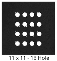 16 hole church audio wall panel