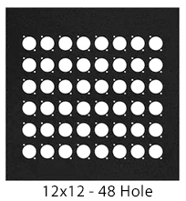 48 hole church audio wall panel