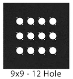 12 hole mic wall panel