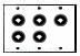 wall plate with 5 	 Neutrik NCJ6FI-S Combo XLR/1/4 Stereo Jack