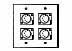 wall plate with 4 MIDI jacks