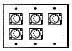 wall plate with 5 MIDI jacks