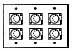 wall plate with 6 MIDI jacks