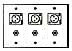 3 XLR & 3 TRS  triple gang wallplate